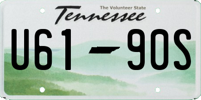 TN license plate U6190S