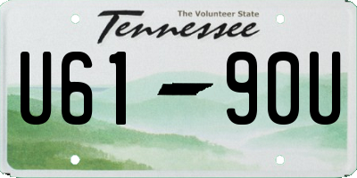 TN license plate U6190U