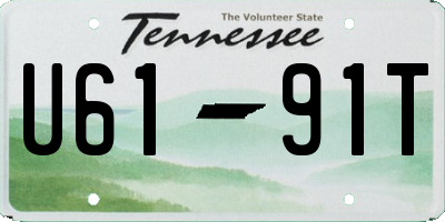 TN license plate U6191T