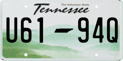 TN license plate U6194Q