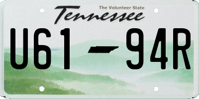 TN license plate U6194R