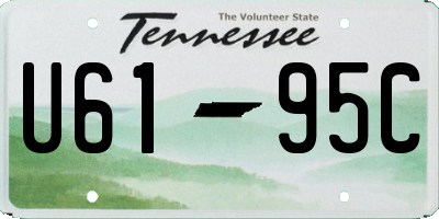 TN license plate U6195C