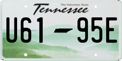 TN license plate U6195E