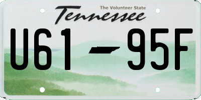 TN license plate U6195F