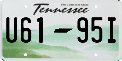 TN license plate U6195I