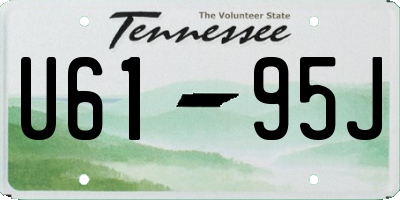 TN license plate U6195J