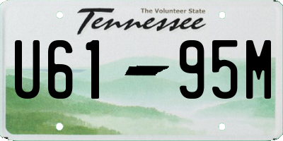 TN license plate U6195M