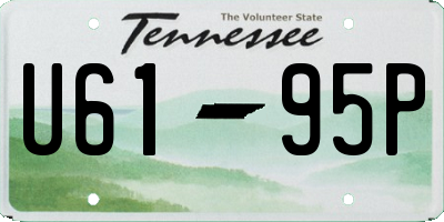 TN license plate U6195P