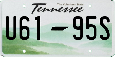 TN license plate U6195S
