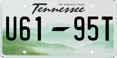TN license plate U6195T