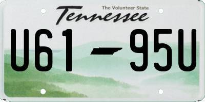 TN license plate U6195U