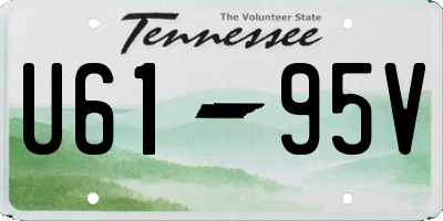 TN license plate U6195V