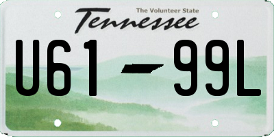 TN license plate U6199L