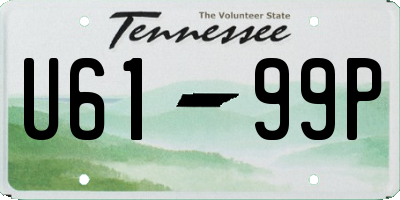 TN license plate U6199P