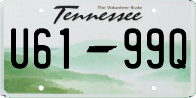 TN license plate U6199Q