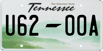 TN license plate U6200A