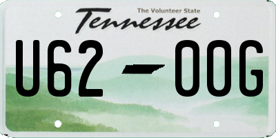TN license plate U6200G