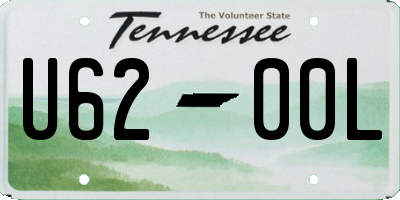 TN license plate U6200L