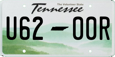 TN license plate U6200R