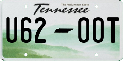 TN license plate U6200T