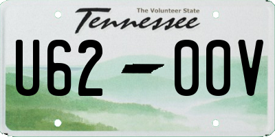 TN license plate U6200V