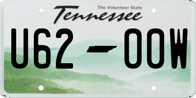 TN license plate U6200W