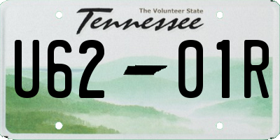 TN license plate U6201R