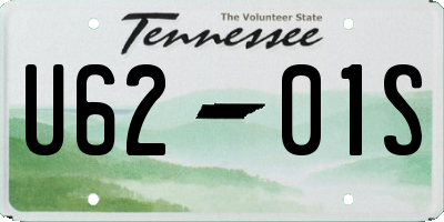TN license plate U6201S