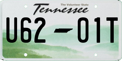 TN license plate U6201T
