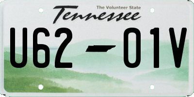 TN license plate U6201V