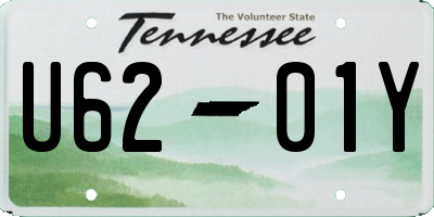 TN license plate U6201Y