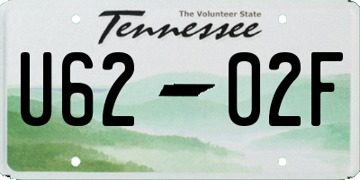 TN license plate U6202F