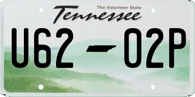 TN license plate U6202P
