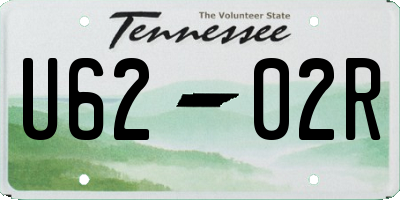 TN license plate U6202R