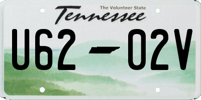 TN license plate U6202V