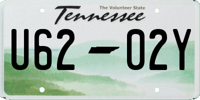 TN license plate U6202Y