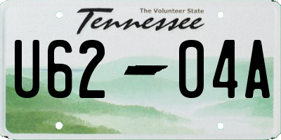 TN license plate U6204A