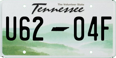 TN license plate U6204F