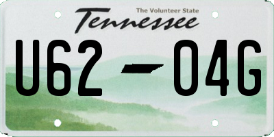 TN license plate U6204G