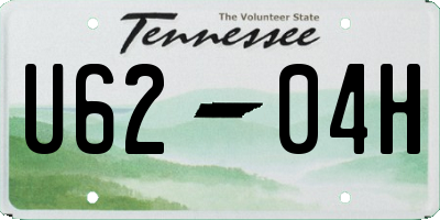 TN license plate U6204H