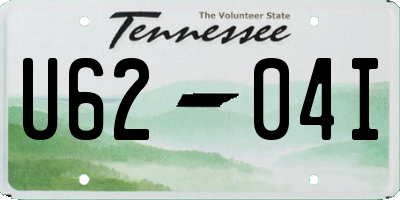TN license plate U6204I