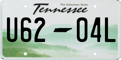 TN license plate U6204L