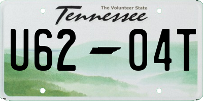 TN license plate U6204T