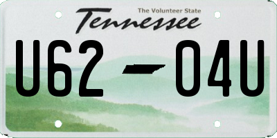 TN license plate U6204U
