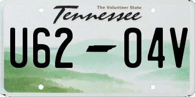 TN license plate U6204V