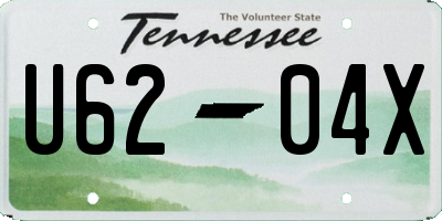 TN license plate U6204X
