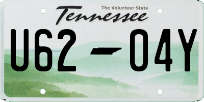 TN license plate U6204Y
