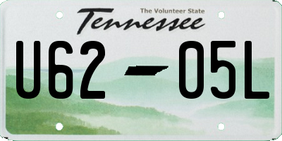 TN license plate U6205L