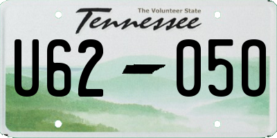 TN license plate U6205O
