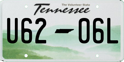 TN license plate U6206L